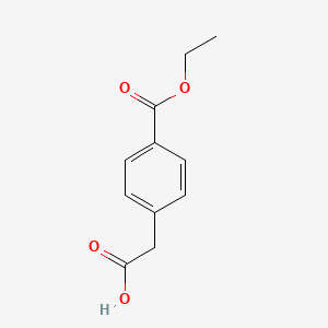 Chemical structure of Ethyl 4-(carboxymethyl)benzoate