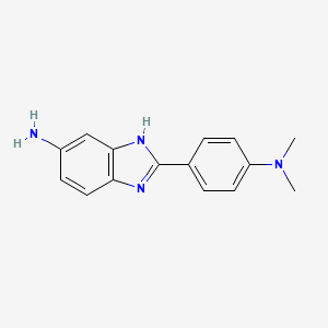 Chemical structure of 2-(4-Dimethylamino-phenyl)-1h-benzoimidazol-5-yl-amine