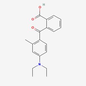 Chemical structure of 2-(4-(Diethylamino)-2-methylbenzoyl)benzoic acid