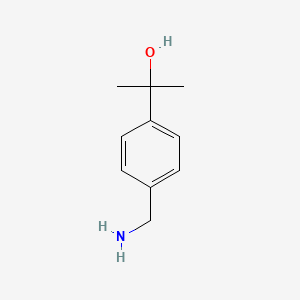 Chemical structure of 2-(4-(Aminomethyl)phenyl)propan-2-ol