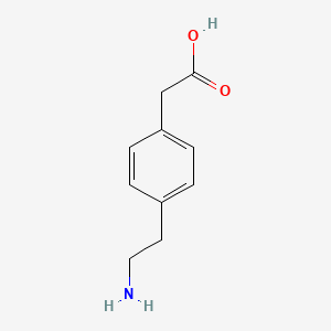 Chemical structure of 2-(4-(2-Aminoethyl)phenyl)aceticacid