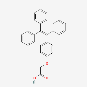 Chemical structure of 2-(4-(1,2,2-triphenylvinyl)phenoxy)acetic acid