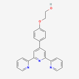Chemical structure of 2-(4-([2,2':6',2''-Terpyridin]-4'-yl)phenoxy)ethanol