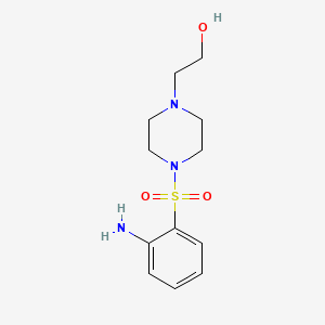 Chemical structure of 2-[4-(2-Aminobenzenesulfonyl)piperazin-1-yl]ethanol