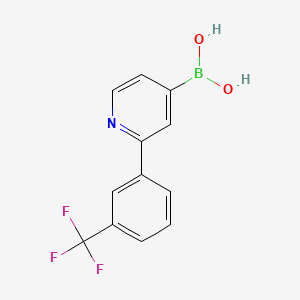 Chemical structure of 2-(3-Trifluoromethylphenyl)pyridine-4-boronic acid
