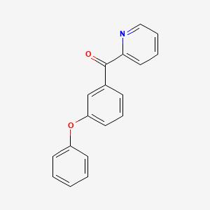 Chemical structure of 2-(3-Phenoxybenzoyl)pyridine
