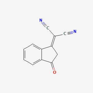 Chemical structure of 3-(Dicyanomethylidene)indan-1-one