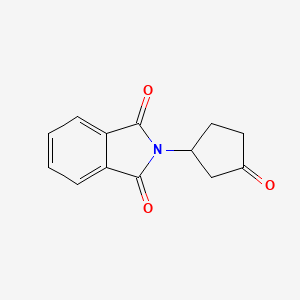 Chemical structure of 2-(3-Oxocyclopentyl)isoindoline-1,3-dione
