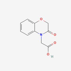 Chemical structure of 2-(3-Oxo-2H-benzo[b][1,4]oxazin-4(3H)-yl)acetic acid