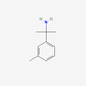 Chemical structure of 2-(3-methylphenyl)propan-2-amine