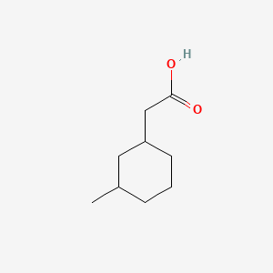 Chemical structure of 2-(3-Methylcyclohexyl)acetic acid