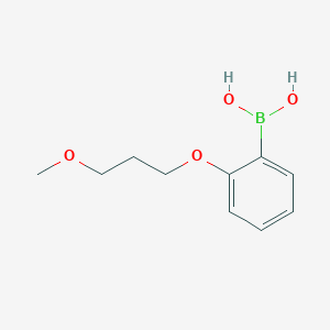 Chemical structure of 2-(3-Methoxypropoxy)phenylboronic acid