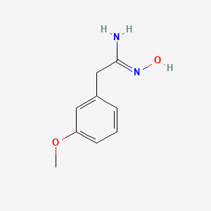 Chemical structure of N'-Hydroxy-2-(3-methoxyphenyl)acetimidamide