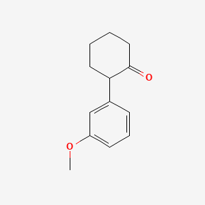Chemical structure of 2-(3-Methoxyphenyl)cyclohexanone