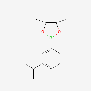 Chemical structure of 2-(3-Isopropylphenyl)-4,4,5,5-tetramethyl-1,3,2-dioxaborolane