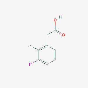 Chemical structure of 3-Iodo-2-methylphenylacetic acid