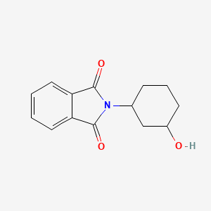 Chemical structure of 2-(3-Hydroxycyclohexyl)Isoindoline-1,3-Dione