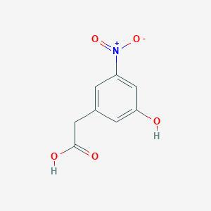 Chemical structure of (3-Hydroxy-5-nitrophenyl)acetic acid