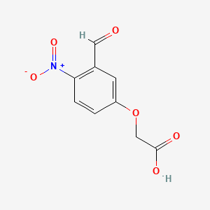 Chemical structure of (3-Formyl-4-nitrophenoxy)acetic acid