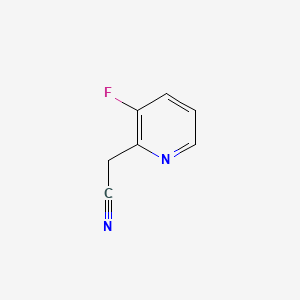 Chemical structure of 2-(3-Fluoropyridin-2-yl)acetonitrile