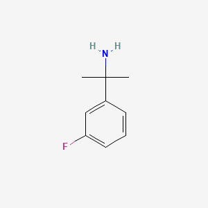 Chemical structure of 2-(3-Fluorophenyl)propan-2-amine