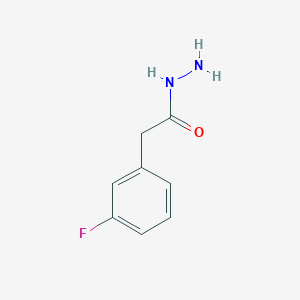 Chemical structure of 2-(3-Fluorophenyl)acetohydrazide