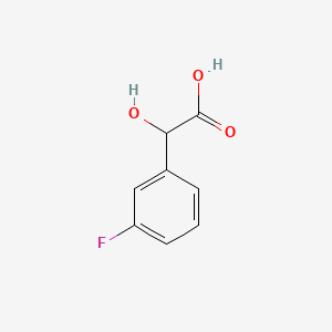 Chemical structure of 2-(3-Fluorophenyl)-2-hydroxyacetic acid