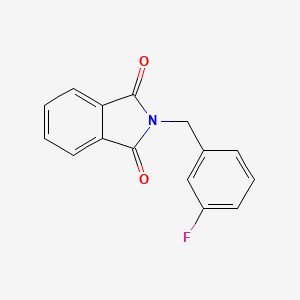 Chemical structure of 2-(3-fluorobenzyl)isoindoline-1,3-dione