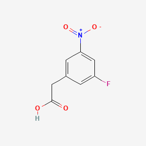 Chemical structure of 2-(3-Fluoro-5-nitrophenyl)acetic acid