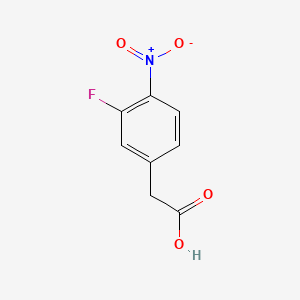 Chemical structure of 2-(3-Fluoro-4-nitrophenyl)acetic acid