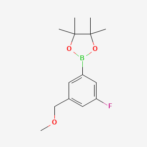 Chemical structure of 2-(3-Ethoxy-5-fluorophenyl)-4,4,5,5-tetramethyl-1,3,2-dioxaborolane