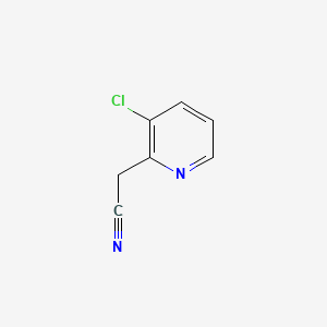 Chemical structure of 2-(3-Chloropyridin-2-Yl)Acetonitrile