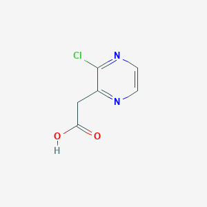 Chemical structure of 2-(3-Chloropyrazin-2-yl)acetic acid