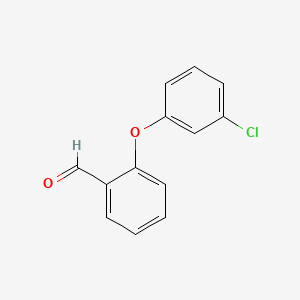 Chemical structure of 2-(3-Chlorophenoxy)benzaldehyde