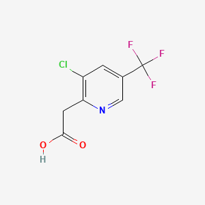 Chemical structure of [3-Chloro-5-(trifluoromethyl)pyridin-2-yl]acetic acid