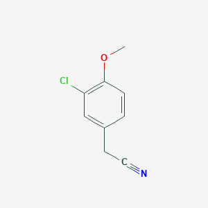 Chemical structure of 2-(3-Chloro-4-methoxyphenyl)acetonitrile