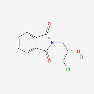 Chemical structure of N-(3-Chloro-2-hydroxypropyl)-phthalimide