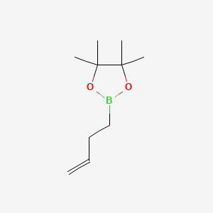 Chemical structure of 2-(3-Buten-1-yl)-4,4,5,5-tetramethyl-1,3,2-dioxaborolane