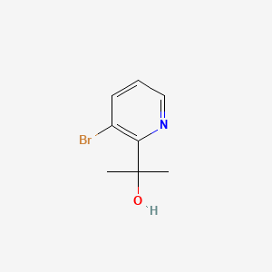 Chemical structure of 2-(3-Bromopyridin-2-yl)propan-2-ol