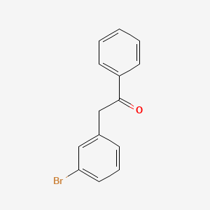 Chemical structure of 2-(3-Bromophenyl)acetophenone