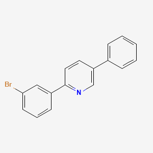 Chemical structure of 2-(3-Bromophenyl)-5-Phenylpyridine