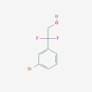 Chemical structure of 2-(3-Bromophenyl)-2,2-difluoroethanol