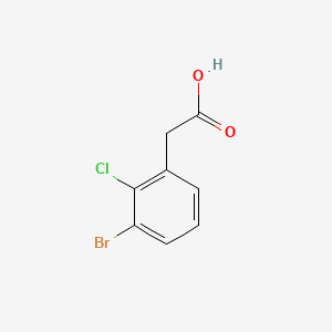 Chemical structure of 2-(3-Bromo-2-chlorophenyl)acetic acid