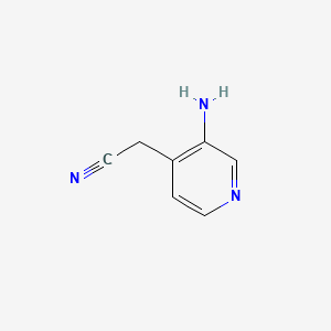 Chemical structure of 2-(3-Aminopyridin-4-yl)acetonitrile