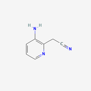 Chemical structure of 2-(3-Aminopyridin-2-yl)acetonitrile