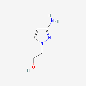 Chemical structure of 2-(3-Amino-1H-pyrazol-1-yl)ethanol