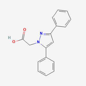 Chemical structure of (3,5-Diphenyl-pyrazol-1-yl)-acetic acid