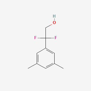 Chemical structure of 2-(3,5-dimethylphenyl)-2,2-difluoroethan-1-ol