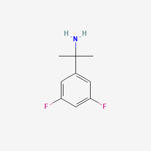 Chemical structure of 2-(3,5-Difluorophenyl)propan-2-amine