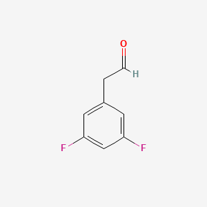 Chemical structure of 2-(3,5-difluorophenyl)acetaldehyde